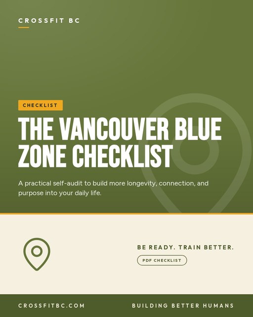 The Vancouver Blue Zone Checklist