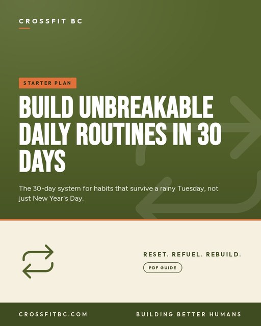 Build Unbreakable Daily Routines in 30 Days