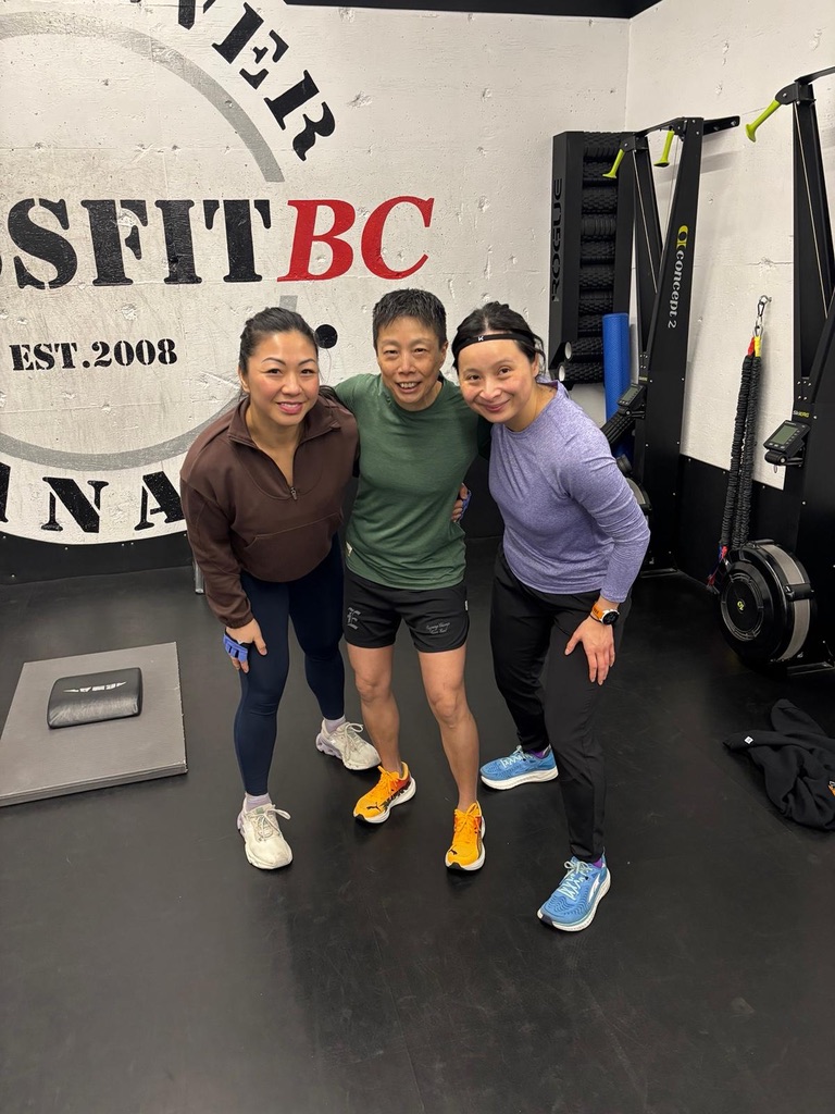 Members supporting each other during a workout at CrossFit BC
