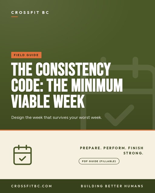 The Consistency Code: The Minimum Viable Week
