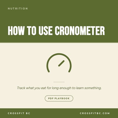 How To Use Cronometer: The CFBC Playbook