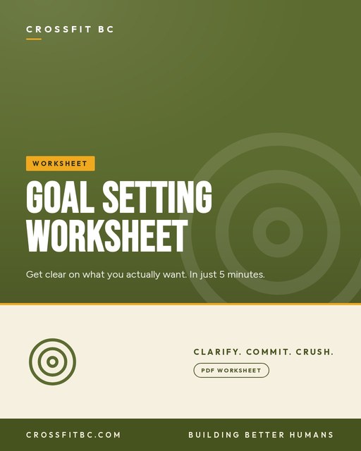 Goal Setting Worksheet