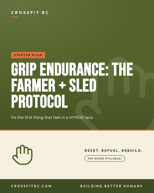 Grip Endurance: The Farmer + Sled Protocol