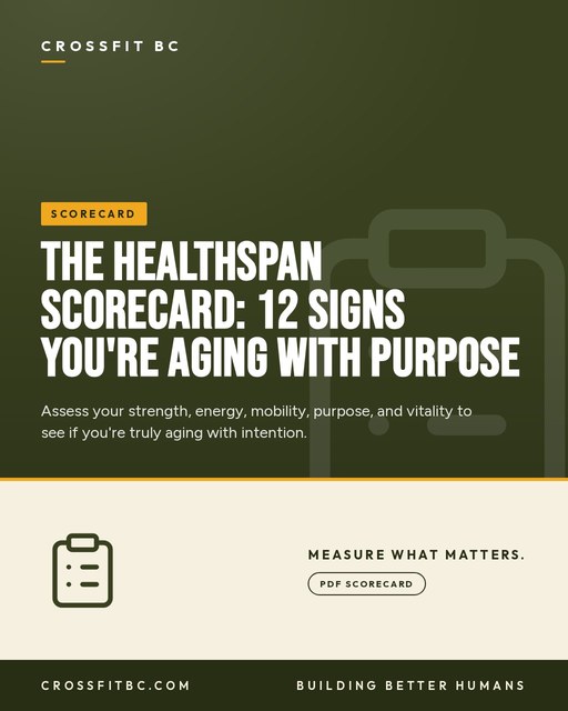 The Healthspan Scorecard: 12 Signs You're Aging With Purpose