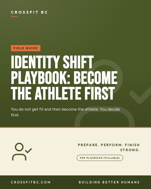 Identity Shift Playbook: Become the Athlete First
