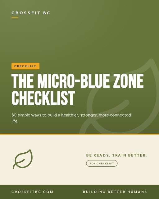 The Micro-Blue Zone Checklist