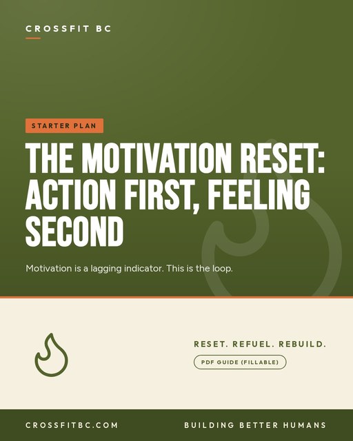 The Motivation Reset: Action First, Feeling Second