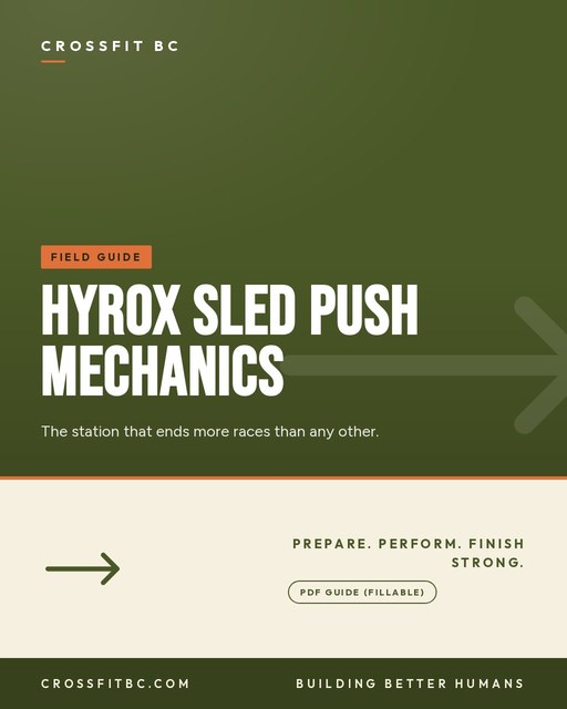 HYROX Sled Push Mechanics