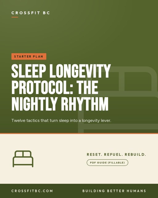 Sleep Longevity Protocol: The Nightly Rhythm