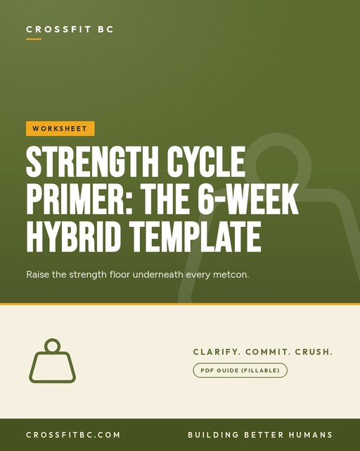 Strength Cycle Primer: The 6-Week Hybrid Template