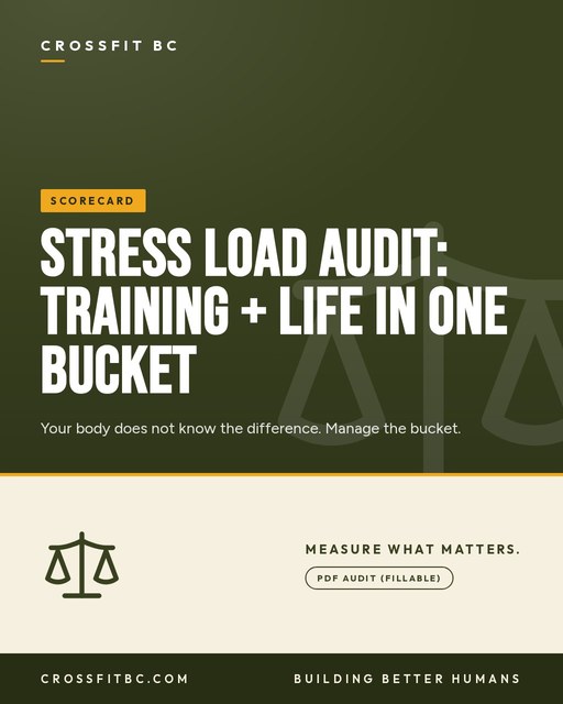 Stress Load Audit: Training + Life in One Bucket
