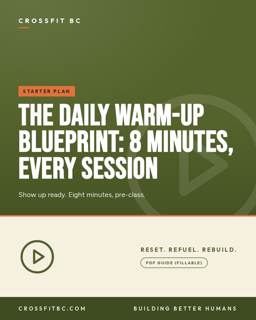 The Daily Warm-Up Blueprint: 8 Minutes, Every Session
