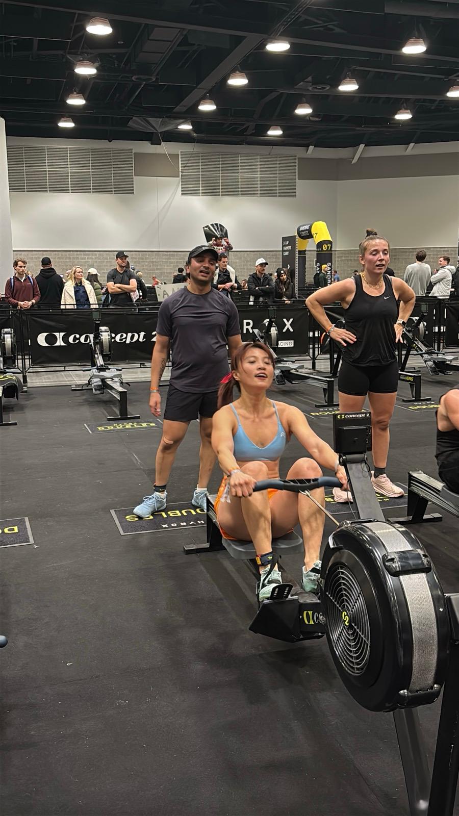 CrossFit BC athletes training the HYROX race format inside the Olympic Village gym