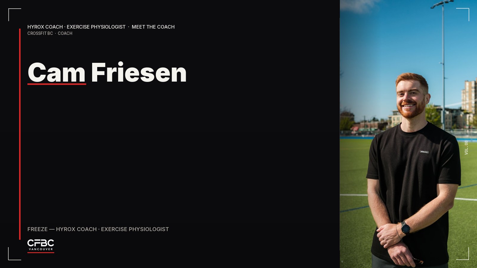 Cam Friesen, CrossFit BC coach editorial cover