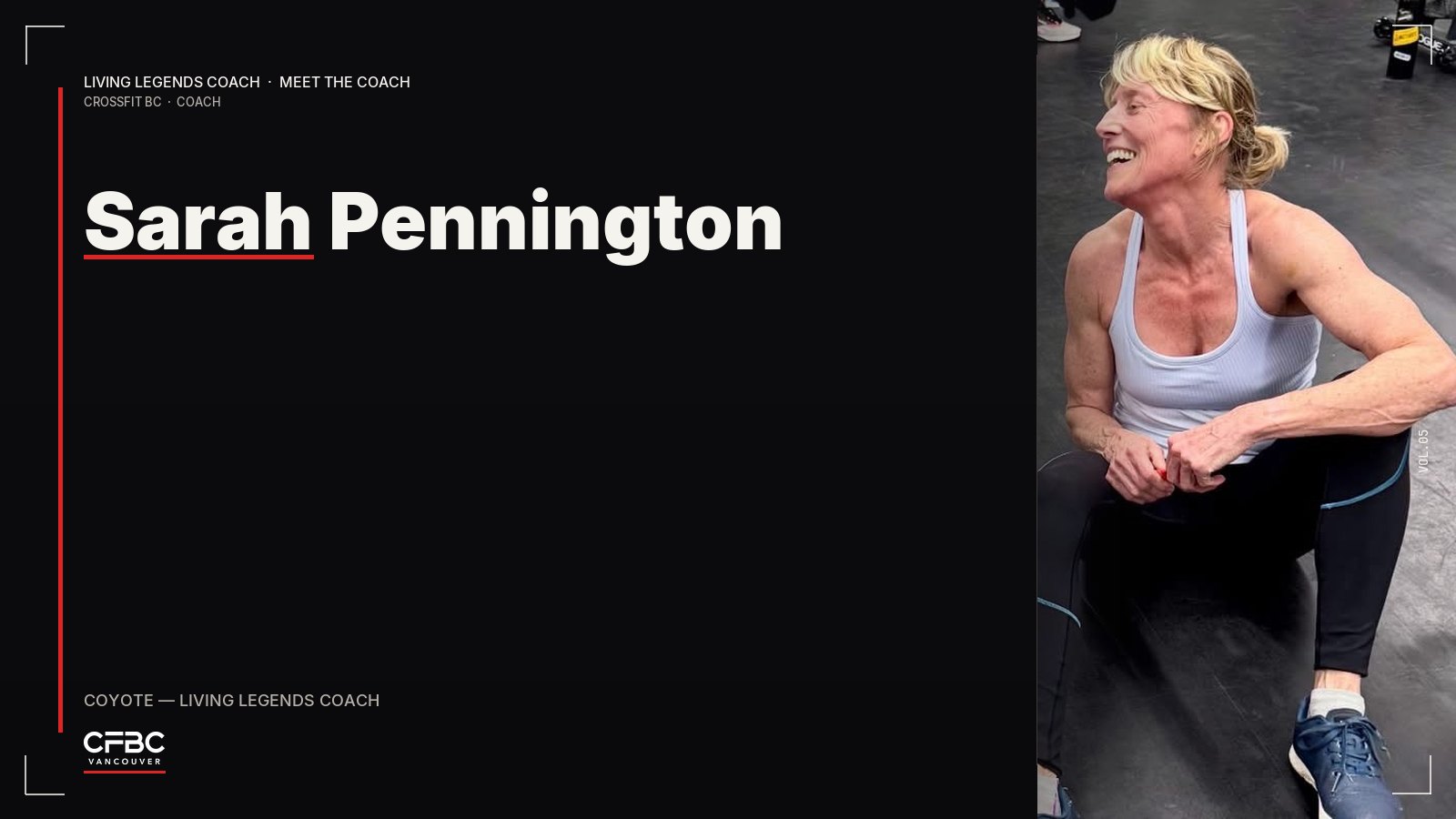Sarah Pennington, CrossFit BC coach editorial cover