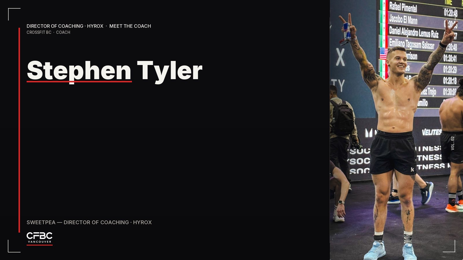 Stephen Tyler, CrossFit BC coach editorial cover