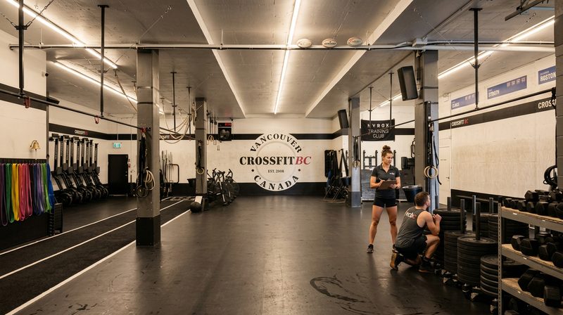 CrossFit BC coaching session in Olympic Village Vancouver