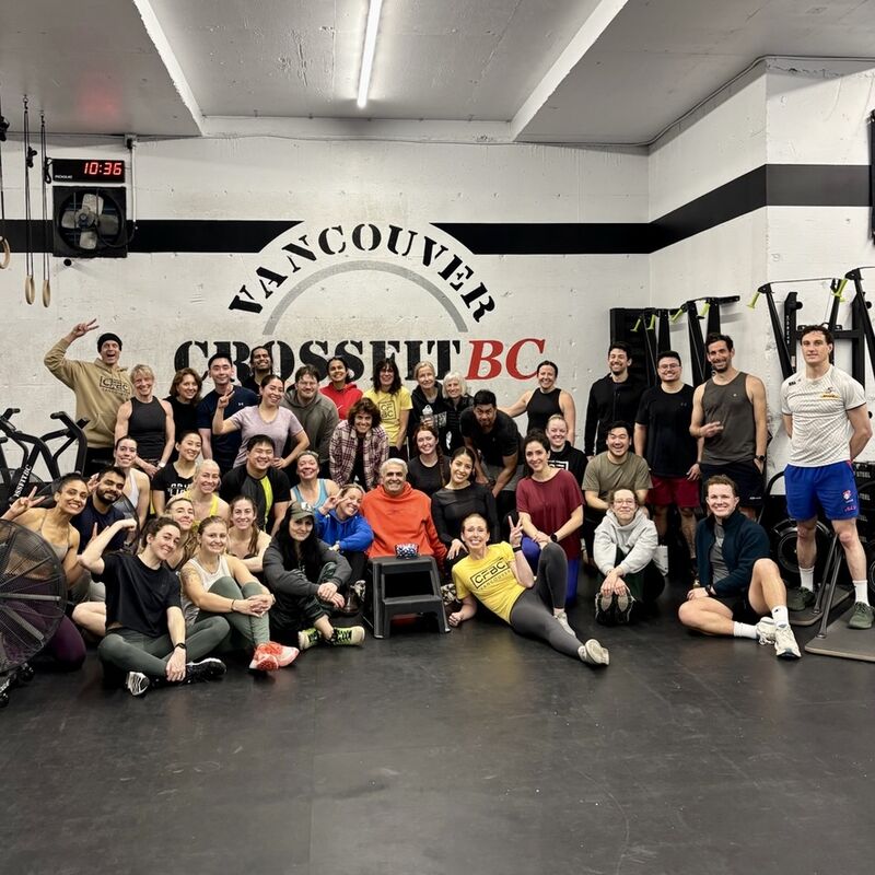 CrossFit BC class in a coached group setting
