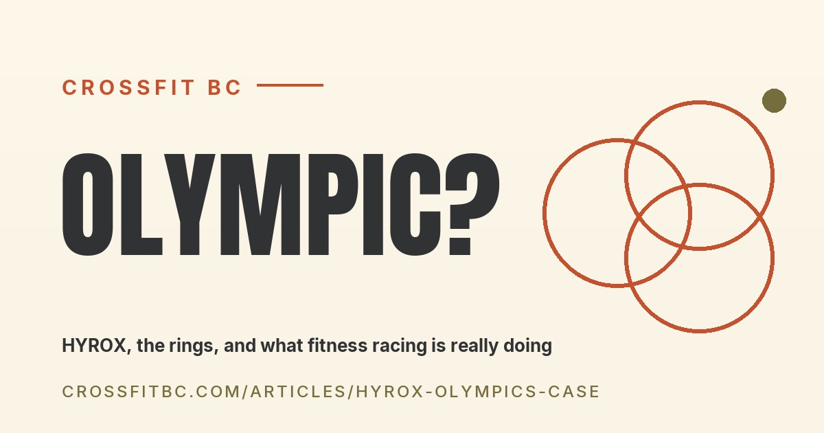 HYROX and the Olympic rings editorial cover