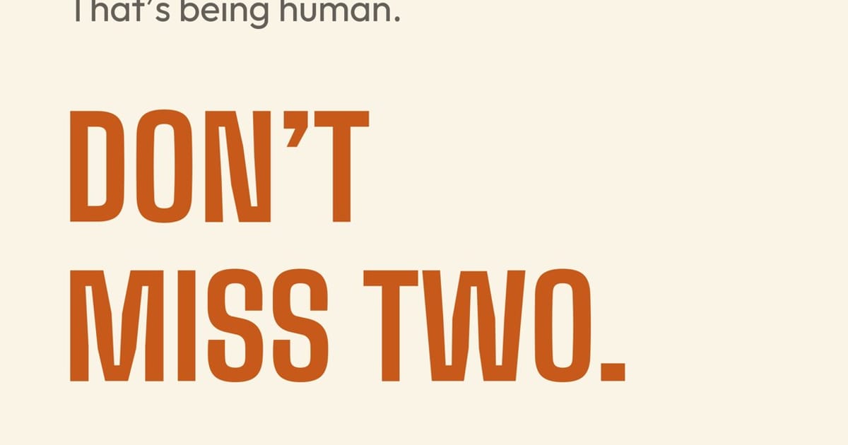 Miss a day. That’s being human. Don’t miss two. One missed day doesn’t erase your progress. Rest when you need to. Return when you can.