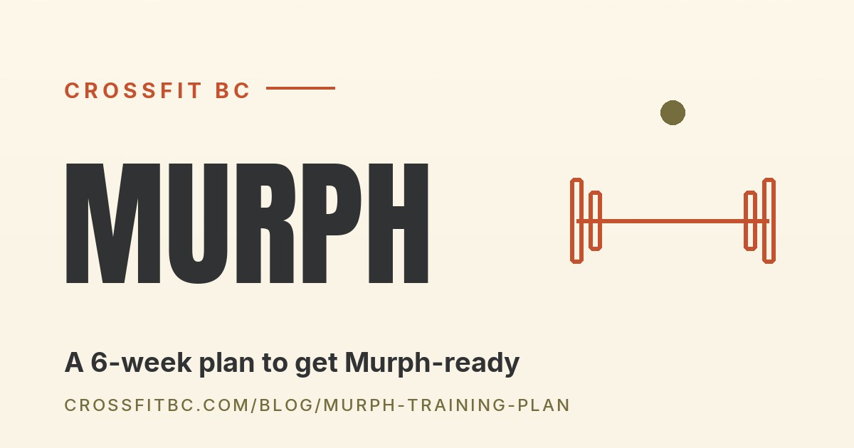 Murph Training Plan