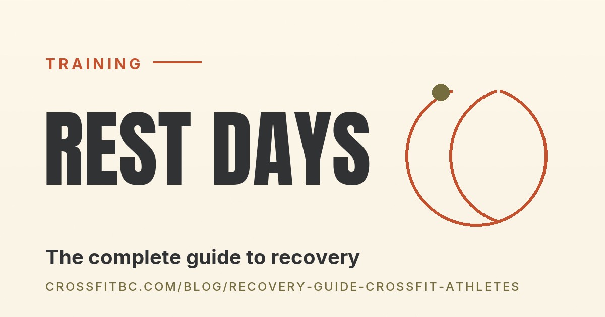 Athlete stretching and recovering on the gym floor after a CrossFit workout