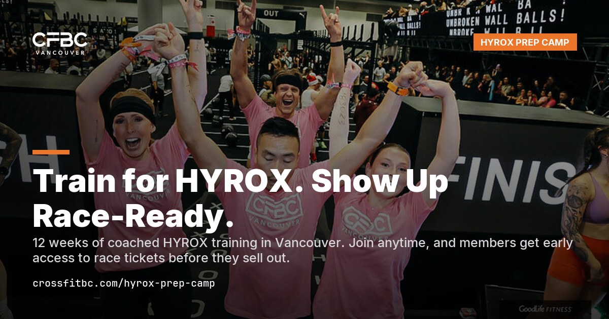 The Engine Room HYROX Prep Camp at CrossFit BC