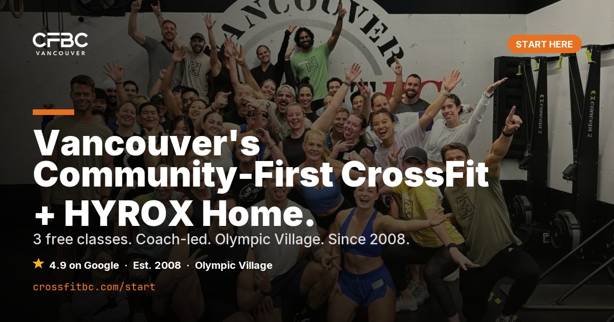 3 Free CrossFit Classes Vancouver