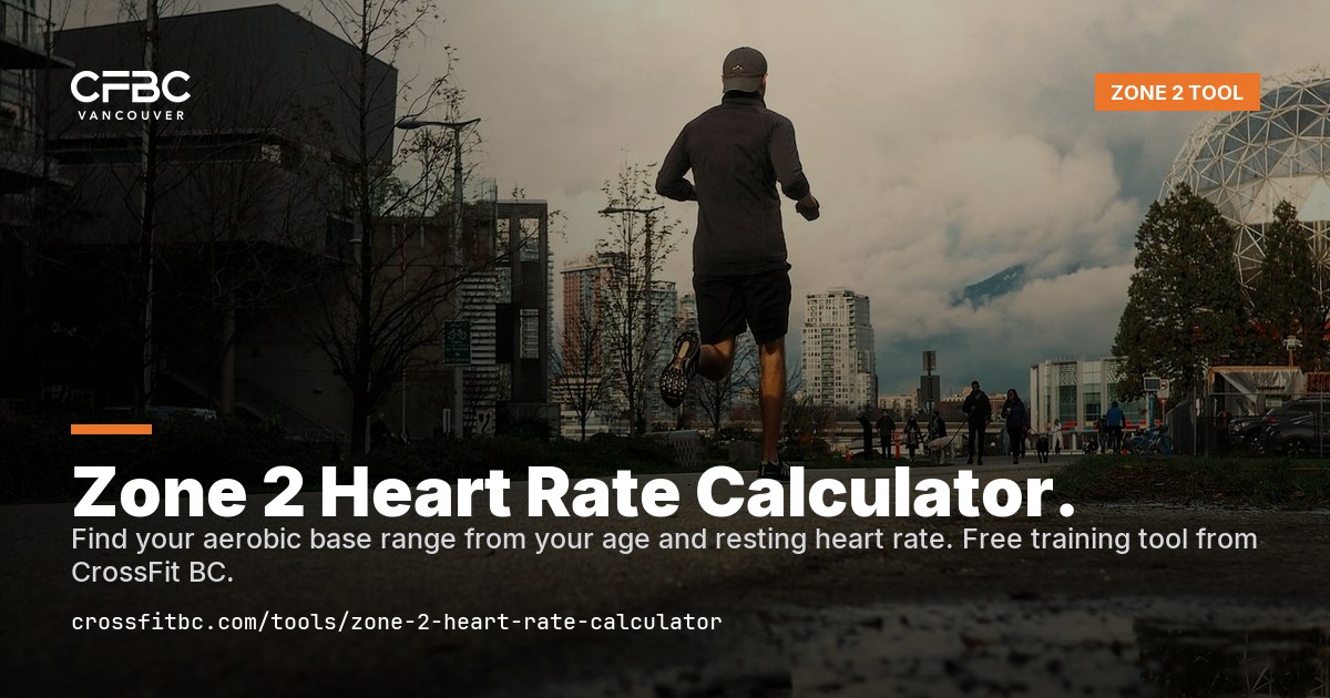 Zone 2 heart rate calculator